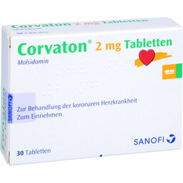 Abbildung: Corvaton 2 mg Tabletten 30 St, Tabletten PZN 08705266
