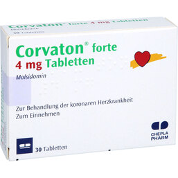 Abbildung: Corvaton forte 4 mg Tabletten 30 St, Tabletten PZN 08705349