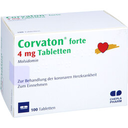 Abbildung: Corvaton forte 4 mg Tabletten 100 St, Tabletten PZN 08705361