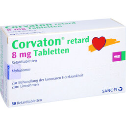 Abbildung: Corvaton retard 8 mg Tabletten 50 St, Retard-Tabletten PZN 08705409