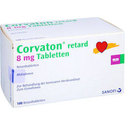 Abbildung: Corvaton retard 8 mg Tabletten 100 St, Retard-Tabletten PZN 08705415