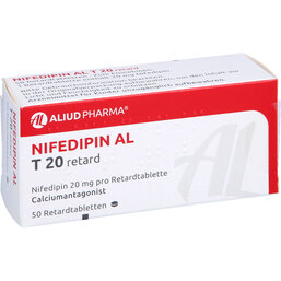 Abbildung: Nifedipin AL T 20 retard Tab 50 St, Retard-Tabletten PZN 08715460