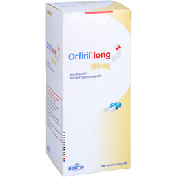Abbildung: Orfiril long 150 mg Retardkapseln 200 St, Retard-Kapseln PZN 08718903