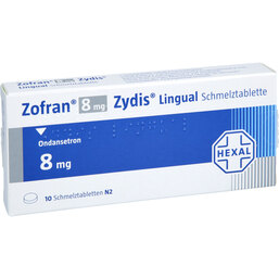 Abbildung: Zofran 8 mg Zydis lingual Schmelztabletten 10 St, Schmelztabletten PZN 08725145