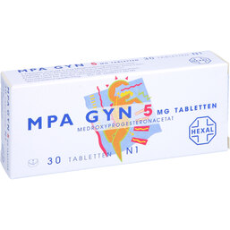 Abbildung: MPA Gyn 5 Tabletten 30 St, Tabletten PZN 08728385