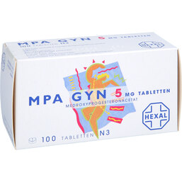 Abbildung: MPA Gyn 5 Tabletten 100 St, Tabletten PZN 08728416