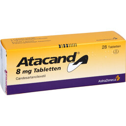 Abbildung: Atacand 8 mg Tabletten 28 St, Tabletten PZN 08736717