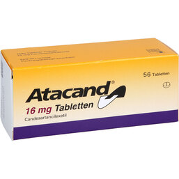 Abbildung: Atacand 16 mg Tabletten 56 St, Tabletten PZN 08736769