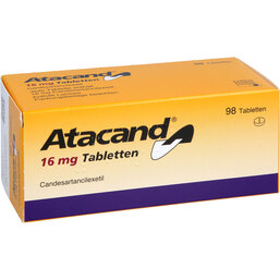 Abbildung: Atacand 16 mg Tabletten 98 St, Tabletten PZN 08736775
