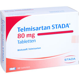 Abbildung: Telmisartan STADA 80 mg Tabletten 98 St, Tabletten PZN 08738461