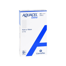 Abbildung: Aquacel Extra 4x10 cm Kompressen 10 St, Kompressen PZN 08746590