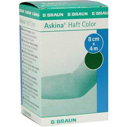 Abbildung: Askina Haftbinde Color 8cmx4m grün Binden, 1 St PZN 08752917