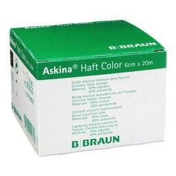 Abbildung: Askina Haftbinde Color 6cmx20m grün Binden, 1 St PZN 08752923