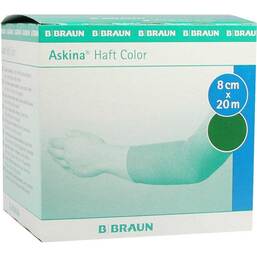 Abbildung: Askina Haftbinde Color 8cmx20m grün 1 St, Binden PZN 08752946