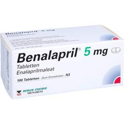 Abbildung: Benalapril 5 mg Tabletten 100 St, Tabletten PZN 08755123