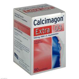 Abbildung: Calcimagon Extra D3 Kautabletten Kautabletten, 90 St PZN 08755152