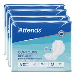 Abbildung: Attends Contours Regular 8 Vorlage 4X28 St PZN 08756341