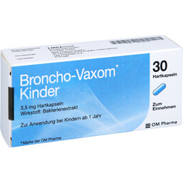 Abbildung: Broncho Vaxom für Kinder Kapseln 30 St, Hartkapseln PZN 08760093