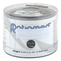 Abbildung: Kinesiologie Tape 5x5 cm schwarz 1 St PZN 08761595