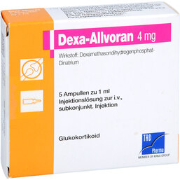 Abbildung: Dexa-Allvoran 4 mg Injektionslösung 5X1 ml, Injektionslösung PZN 08768887