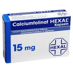 Abbildung: Calciumfolinat Hexal Kapseln 15 mg Hartkapseln, 10 St PZN 08772831