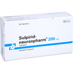 Abbildung: Sulpirid neuraxpharm 200 mg Tabletten 50 St, Tabletten PZN 08782226