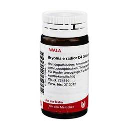 Abbildung: Bryonia e Radice D 4 Globuli Globuli, 20 g PZN 08784610