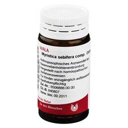 Abbildung: Myristica sebifera comp. Globuli Globuli, 20 g PZN 08786721