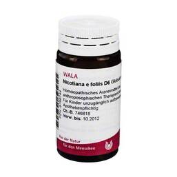 Abbildung: Nicotiana e foliis D 6 Globuli Globuli, 20 g PZN 08786744