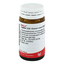 Abbildung: Sulfur D 30 Globuli 20 g, Globuli PZN 08787904