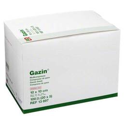 Abbildung: Gazin Kompressen 10x10cm 12f 20X5 St, Kompressen PZN 08788921