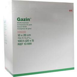 Abbildung: Gazin Kompressen 10x20cm 12f 20X5 St, Kompressen PZN 08788938