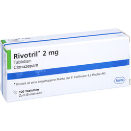 Abbildung: Rivotril 2 mg Tabletten 100 St, Tabletten PZN 08791900