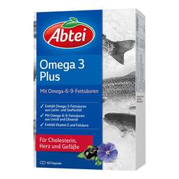 Abbildung: Abtei Omega 3 Plus Kapseln Kapseln, 60 St PZN 08797251