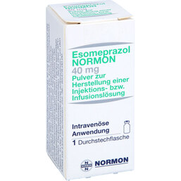 Abbildung: Esomeprazol Normon 40mg Pulver zur Herstellung einer Infusion / Injektionslösung 1 St, Pulver zur Herstellung einer Injektions- oder Infusionslsg. PZN 08797699