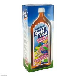 Abbildung: Knobivital mit Ingwer + Holunder Bio Flaschen, 960 ml PZN 08801001