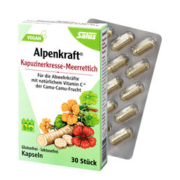 Abbildung: Kapuzinerkresse-Meerrettich Kapseln Alpenkraft 30 St, Kapseln PZN 08801076