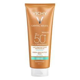 Abbildung: Vichy Capital Soleil Sonnenschutz-Milch LSF 50+ für Gesicht und Körper Milch, 300 ml PZN 08801805
