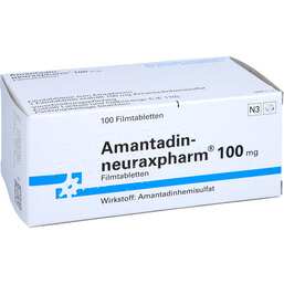 Abbildung: Amantadin neuraxpharm 100 mg Filmtabletten 100 St, Filmtabletten PZN 08810164