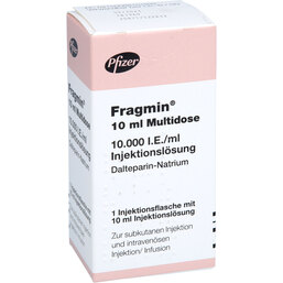 Abbildung: Fragmin Multidose 10.000 I.E. / ml Injektionsflasche 1X10 ml, Injektionsflaschen PZN 08810193