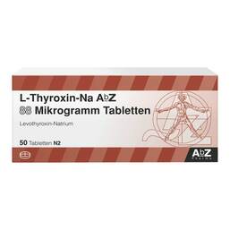Abbildung: L-Thyroxin-Na AbZ 88 Mikrogramm Tabletten 50 St, Tabletten PZN 08812016