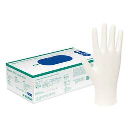 Abbildung: Vasco Nitril white Untersuchungshandschuhe Größe L 150 St, Handschuhe PZN 08815078