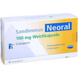 Abbildung: Sandimmun Neoral 100 mg Weichkapseln 50 St, Weichkapseln PZN 08816356