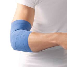 Abbildung: Haftelast Fixierbinde kohäs.latexfrei 6 cm x 20 m blau 1 St, Binden PZN 08817255