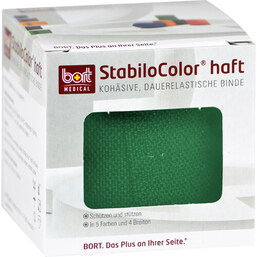 Abbildung: Bort Stabilocolor haft Binde 10cm grün Binden, 1 St PZN 08829330