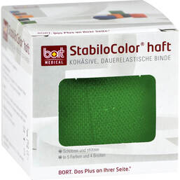 Abbildung: Bort Stabilocolor Binde 4cm grün 1 St, Binden PZN 08830907