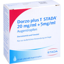 Abbildung: Dorzo plus T STADA 20mg / ml + 5mg / ml Augentropfen 3X5 ml, Augentropfen PZN 08837358