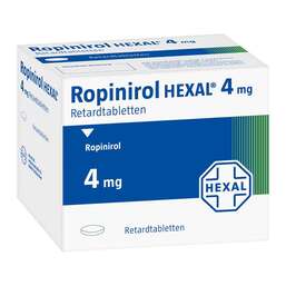 Abbildung: Ropinirol Hexal 4 mg Retardtabletten 21 St, Retard-Tabletten PZN 08840515