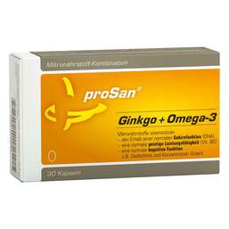 Abbildung: Prosan Ginkgo + Omega-3 Kapseln Kapseln, 30 St PZN 08846883