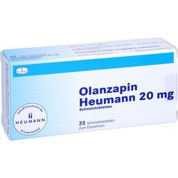 Abbildung: Olanzapin Heumann 20 mg Schmelztabletten 35 St, Schmelztabletten PZN 08850502